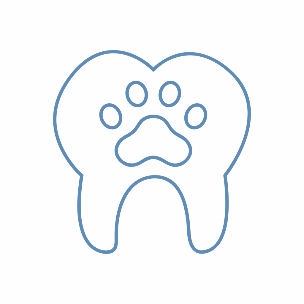 ODONTOSTOMATOLOGIA Icona illustrativa del servizio di odontostomatologia della clinica veterinaria Leonardo da Vinci